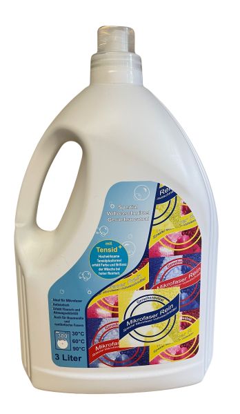 Mikrofaser Rein Universal+ Vollwaschmittel mit Tensid+ 3 x 3 Liter
